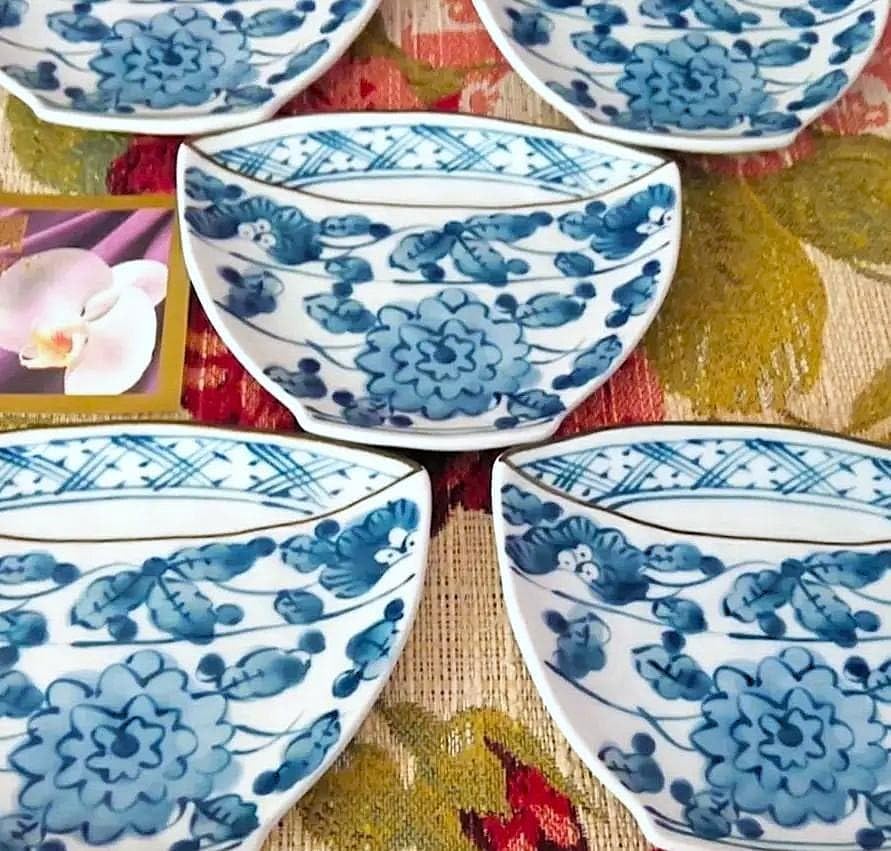 大判皿　龍峰　白×青　新品 龍峯焼 青と白の浅皿 2枚セット - メルカリ